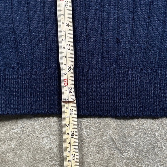 Vintage 70s Navy Acrylic Sweater Vest - Picture 5 of 5